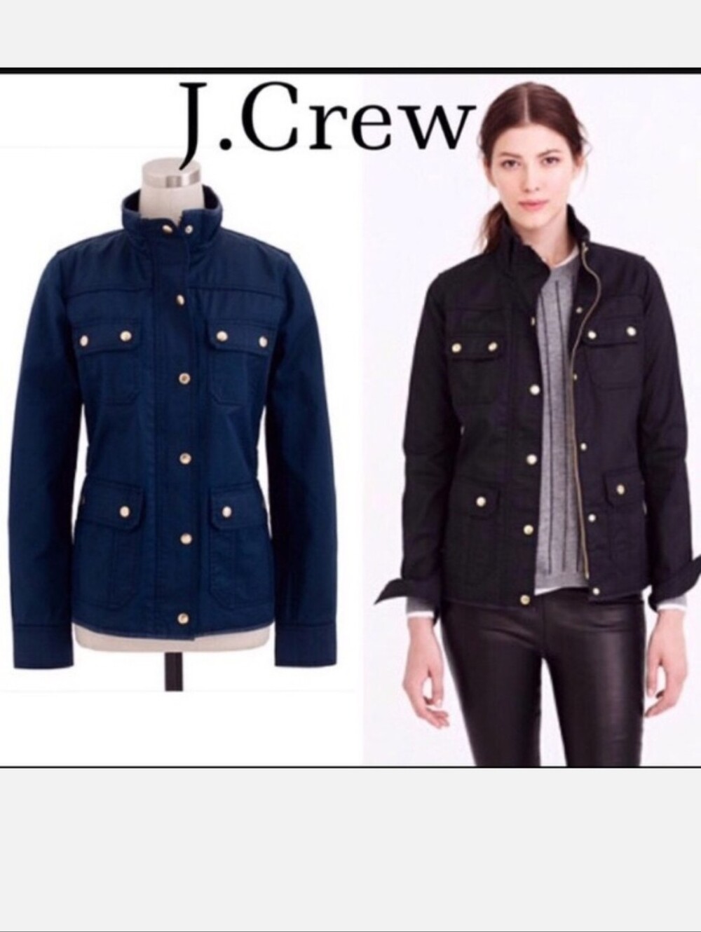 J. Crew Navy Downtown cffield jacket